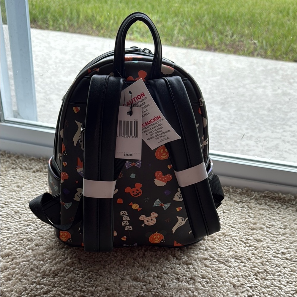 Loungefly Disney Parks Halloween Black Backpack - Picture 3 of 8